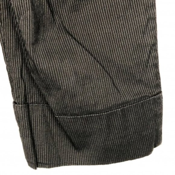 Bebe Capris 2 Black White Stripe Cuffed Pant - Picture 8 of 8